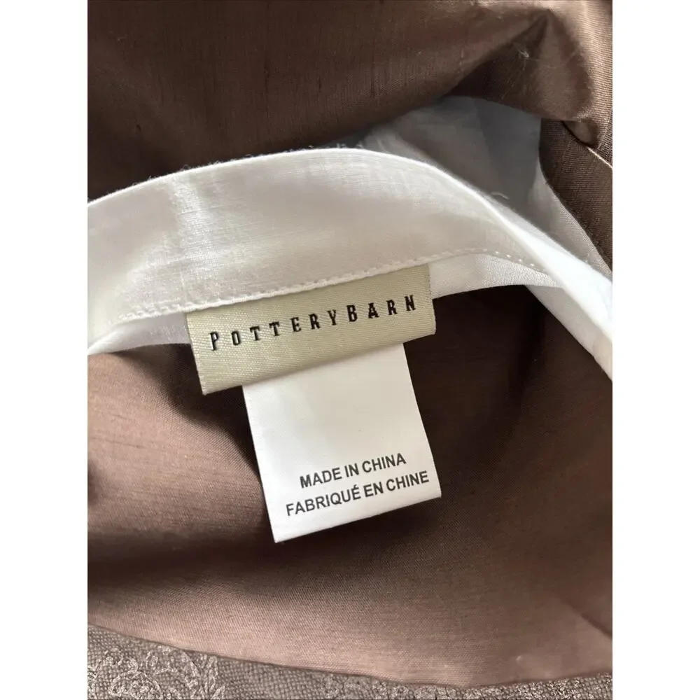 POTTERY BARN 2 Silk Dupioni Drape Curtain 108